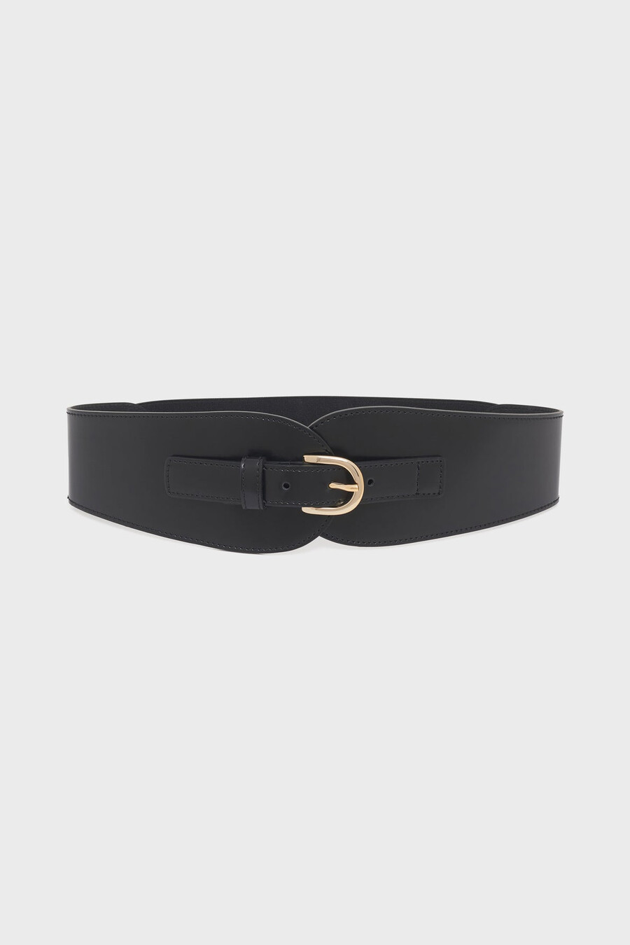 ceinture corset en cuir à effet carré - olympe
