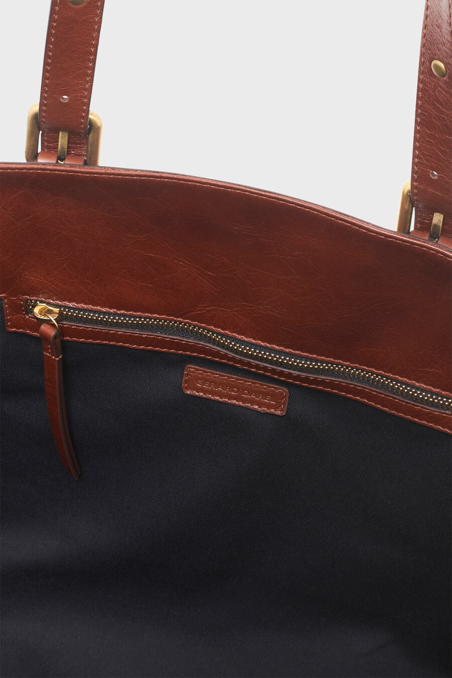 sac cabas en cuir froissé - simple bag