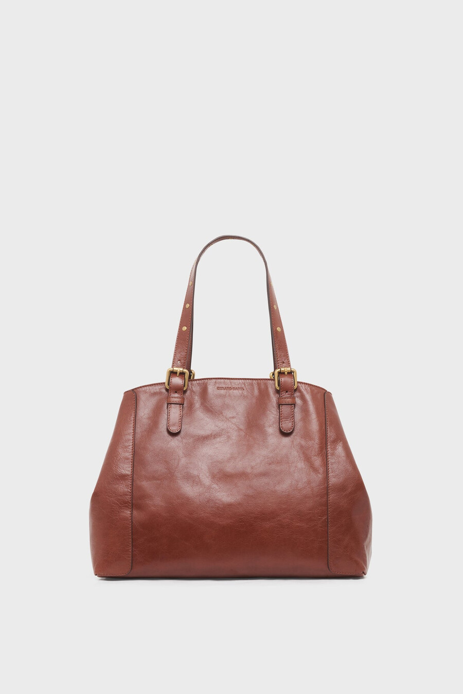 sac cabas en cuir froissé - simple bag
