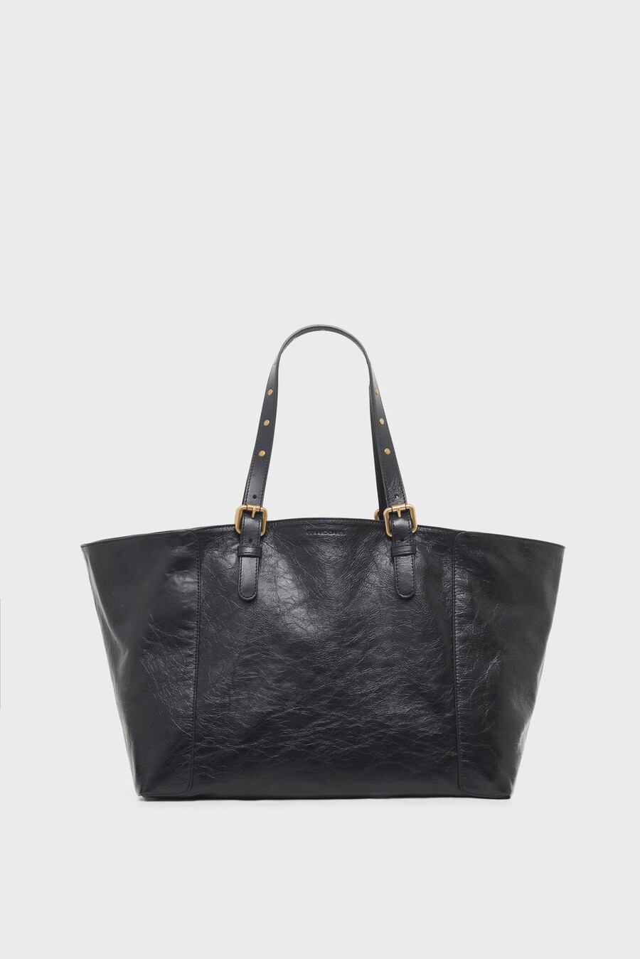 sac cabas en cuir froissé - simple bag