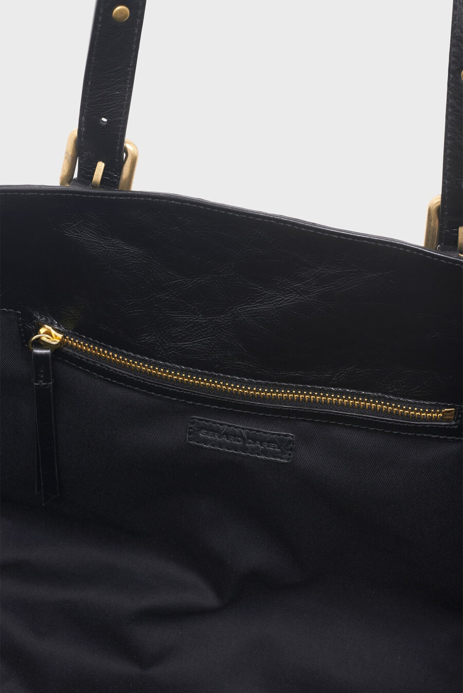 sac cabas en cuir froissé - simple bag