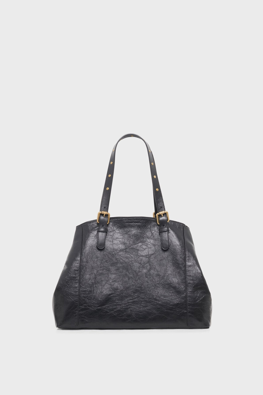 sac cabas en cuir froissé - simple bag