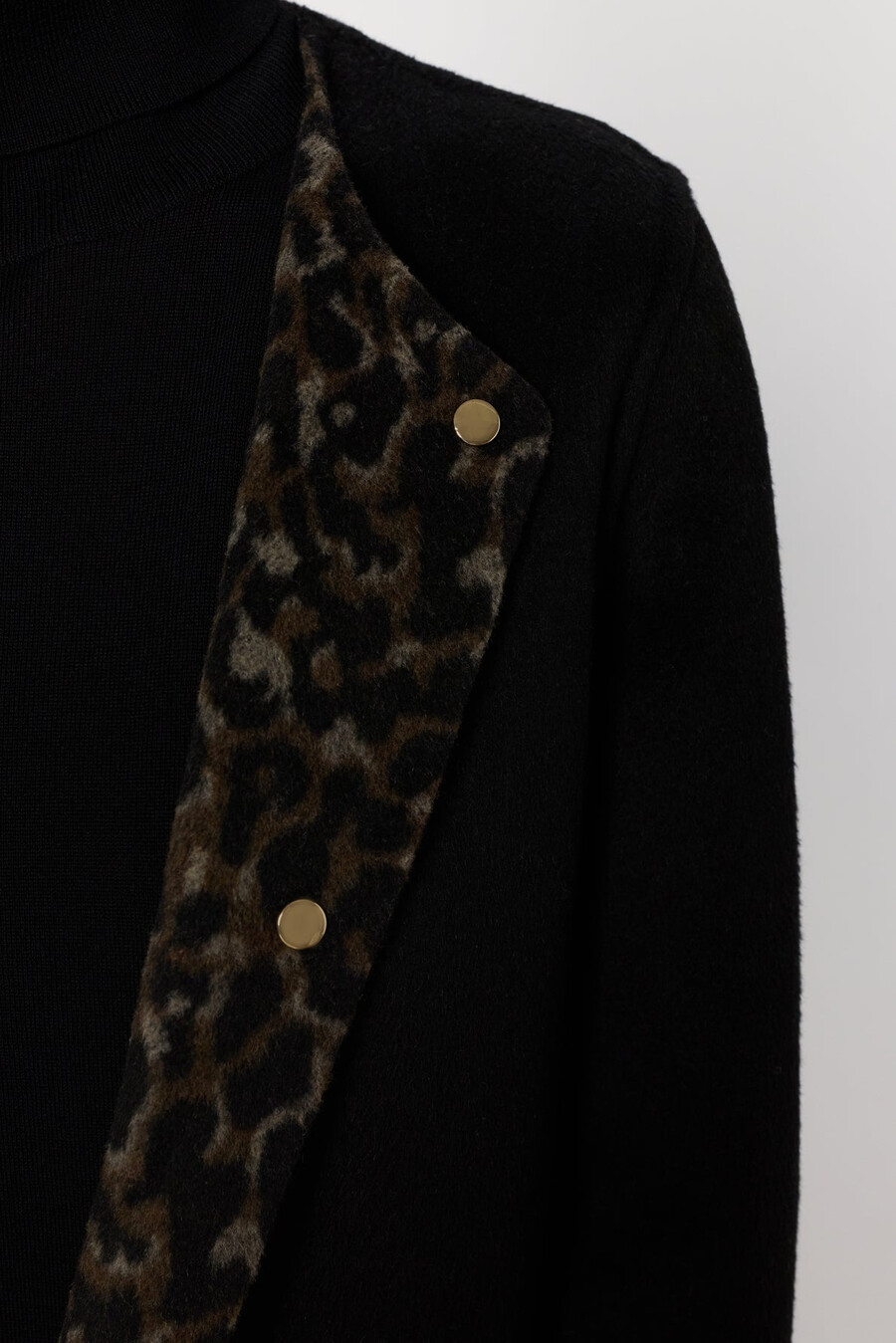 manteau réversible uni et léopard - matilda