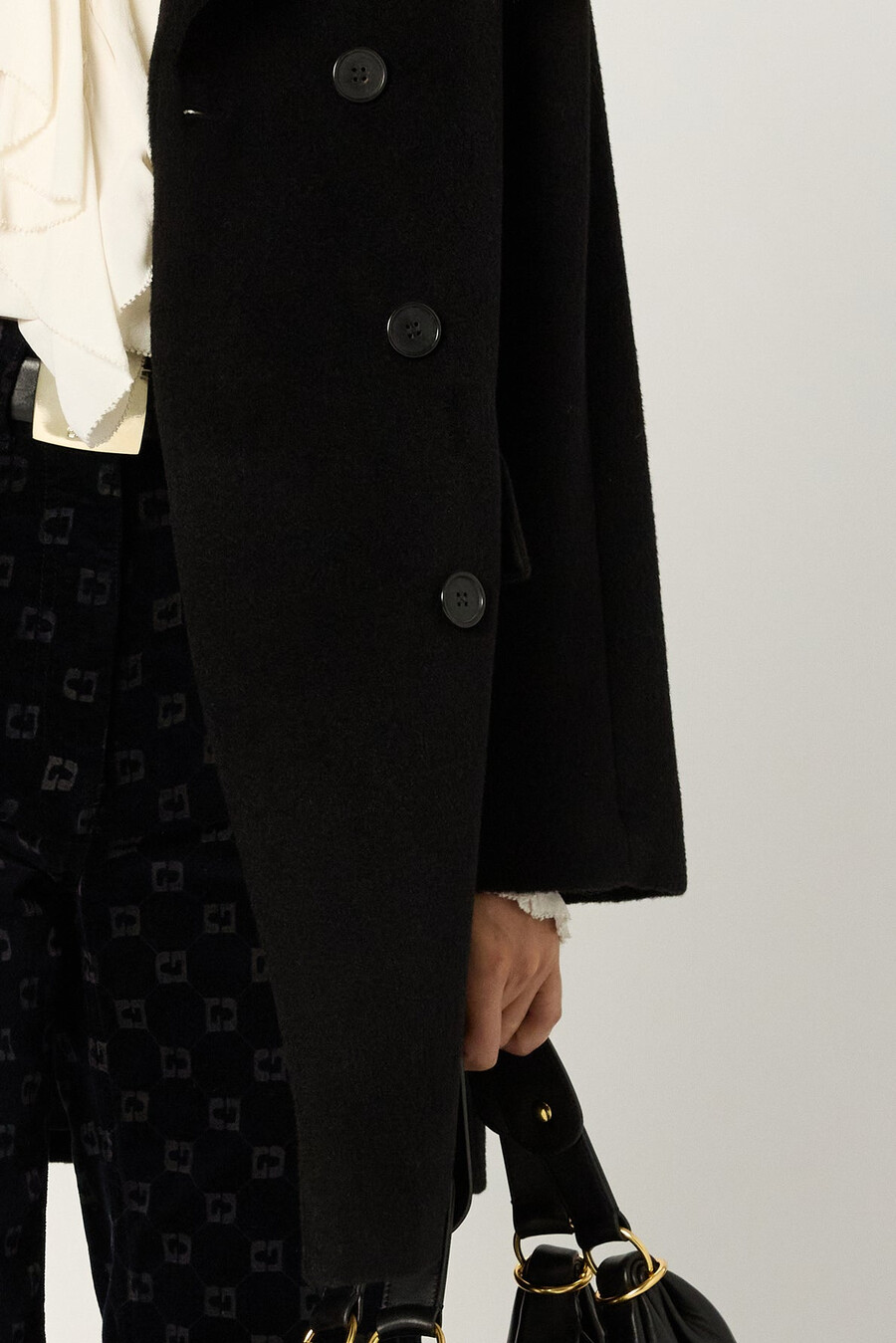 manteau croisé en laine - magalie
