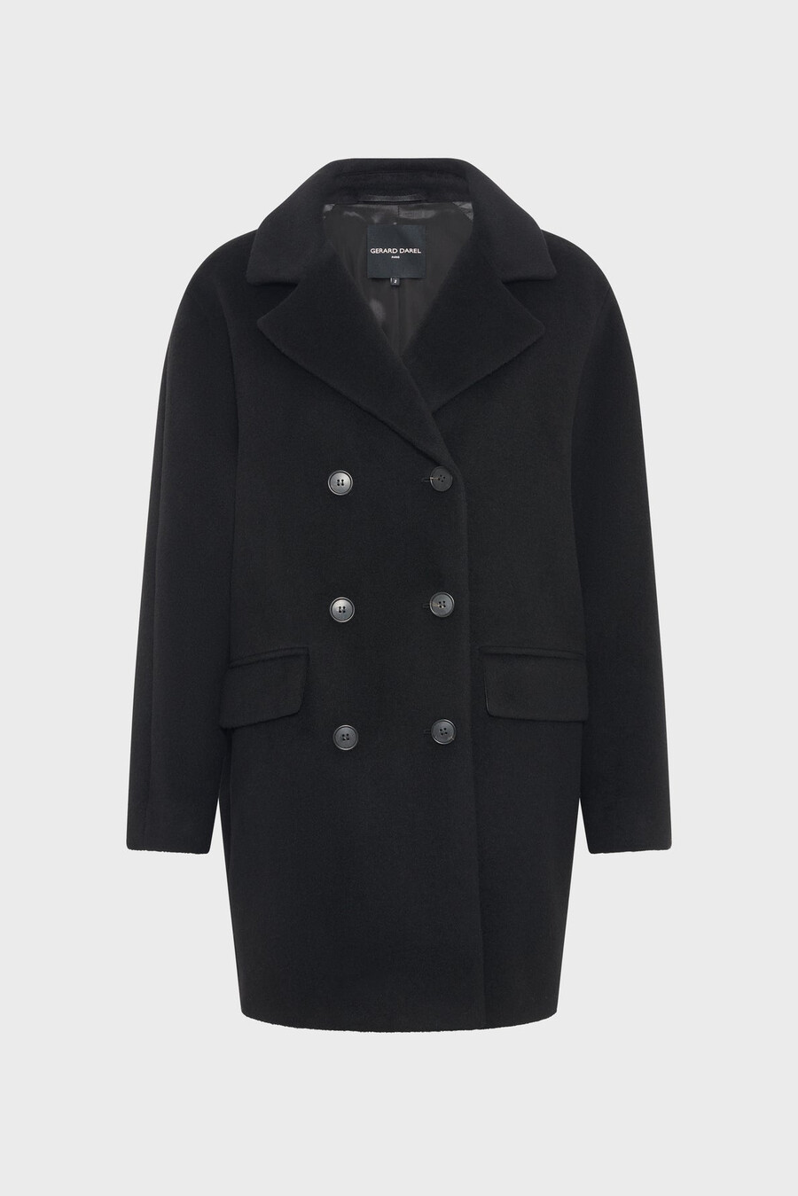manteau croisé en laine - magalie