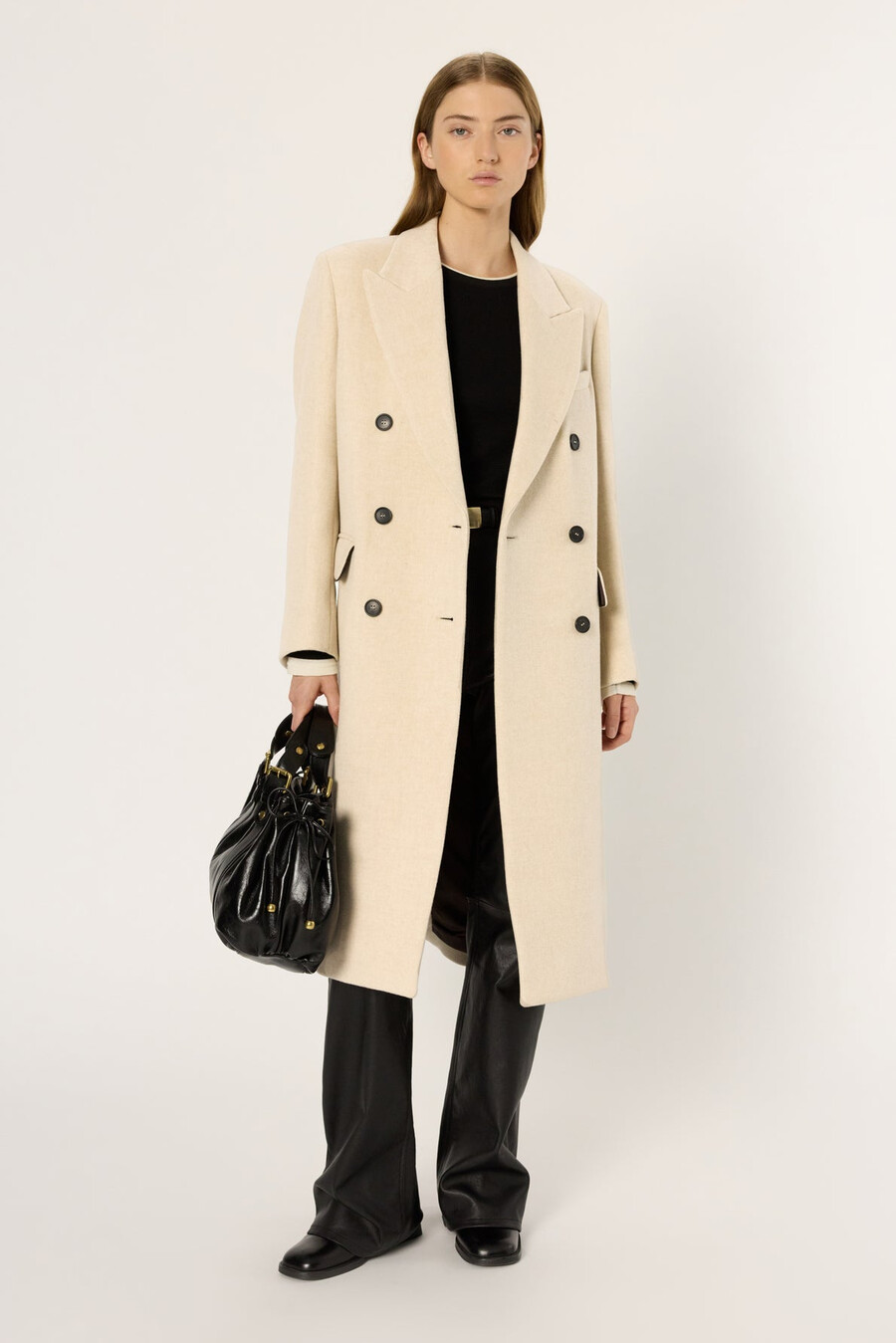 manteau croisé mi-long - moira