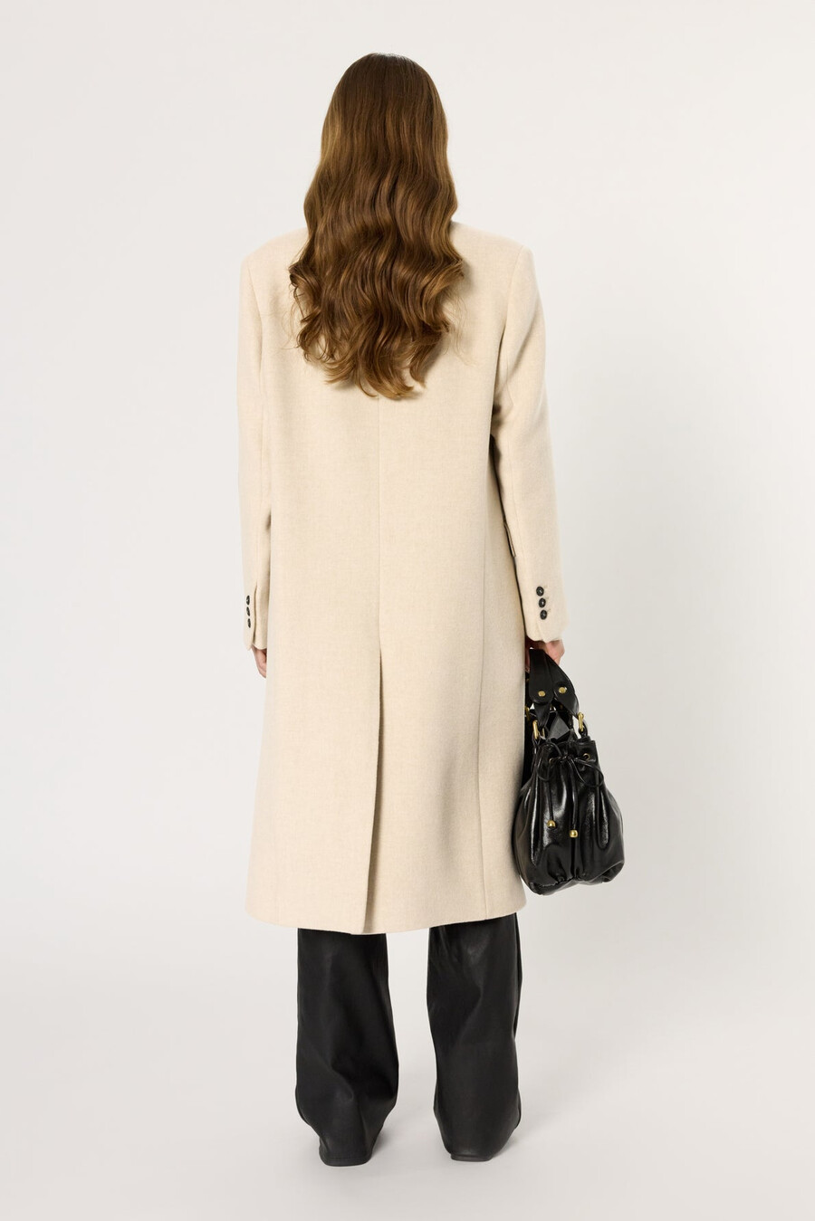 manteau croisé mi-long - moira
