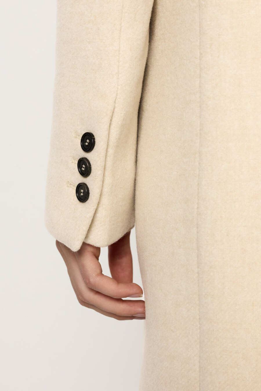 manteau croisé mi-long - moira