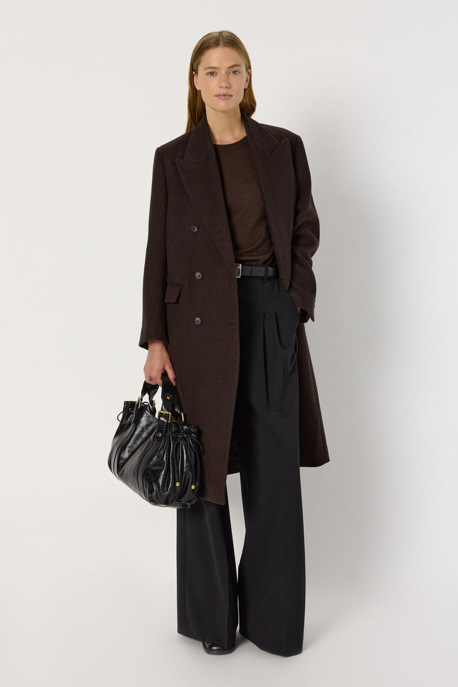 manteau croisé mi-long - moira