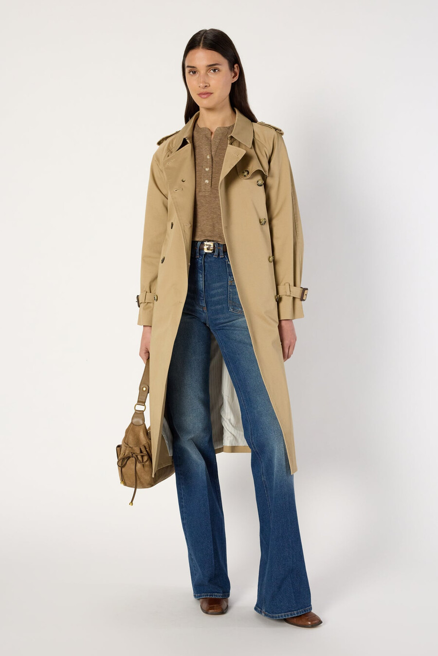 long trench-coat - serge