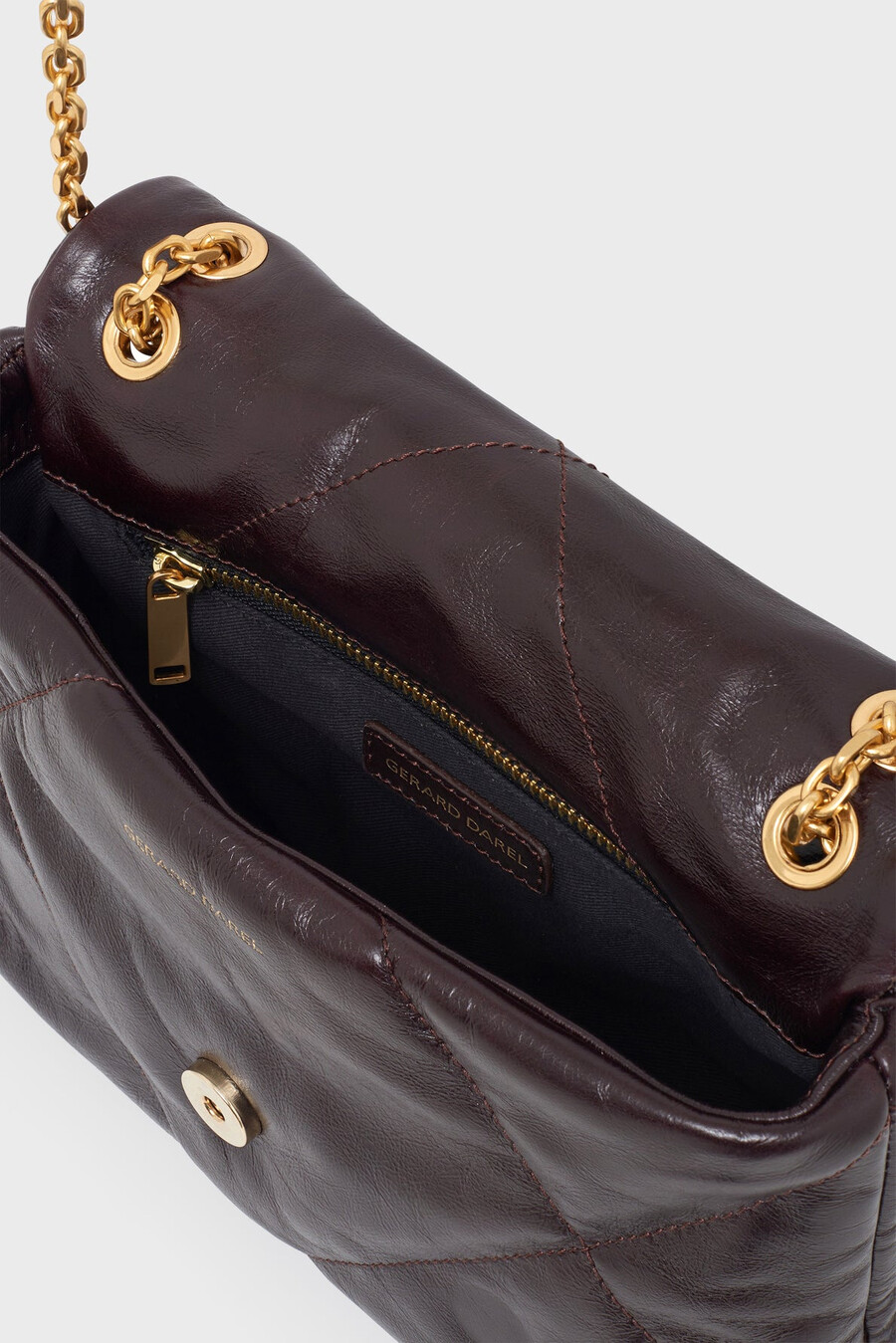 sac en cuir à effet froissé - le fanny