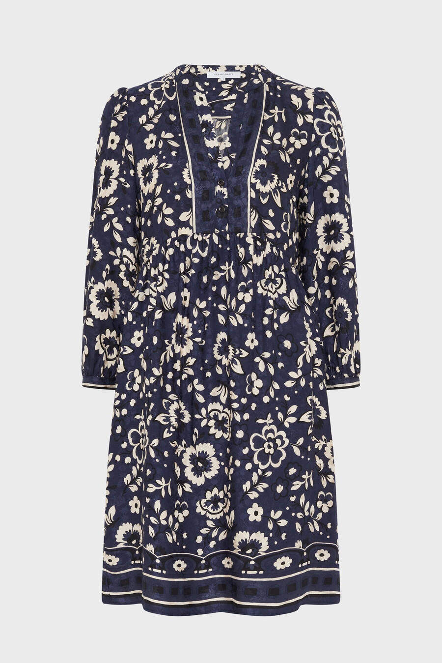 robe droite à imprimé jacquard - laure