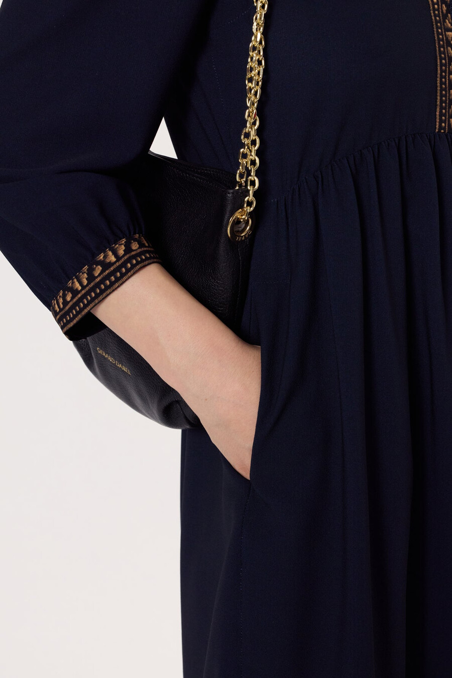 robe droite à motifs placés - louisa