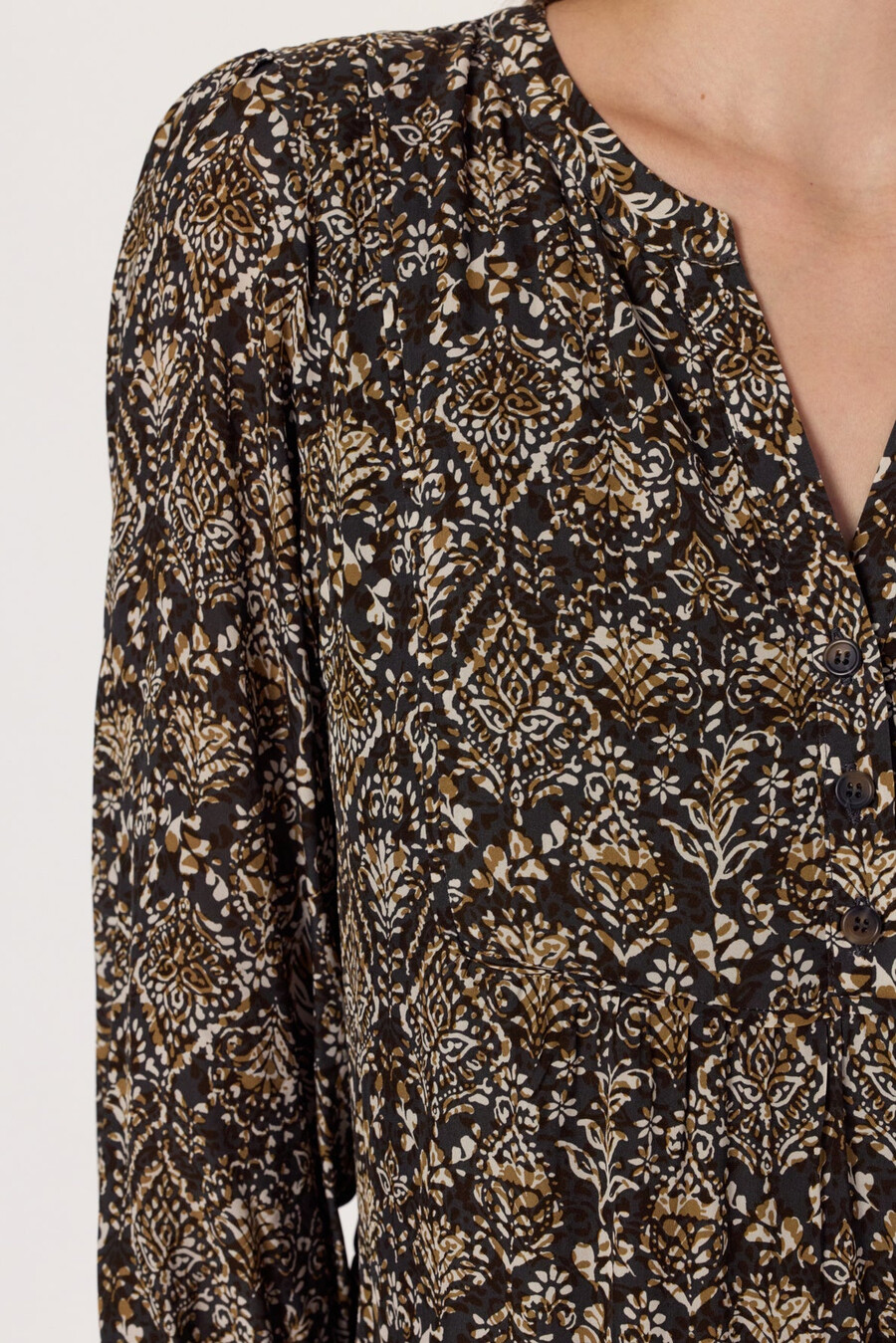 robe courte à imprimé ethnique - lyne