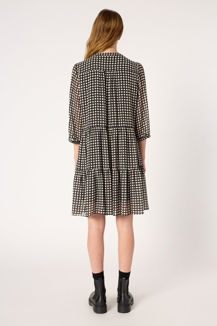 robe courte à pois graphiques - lira