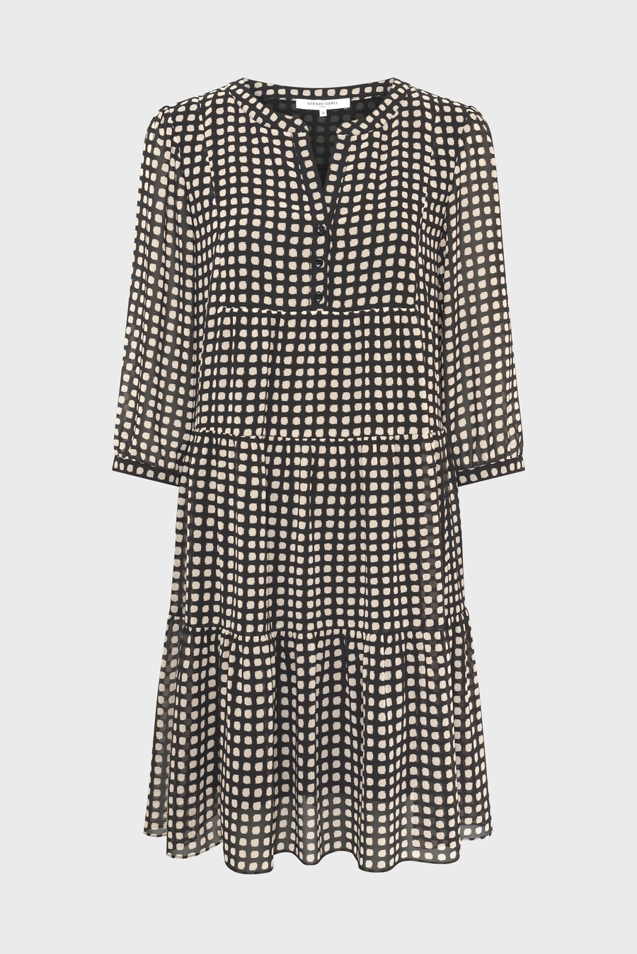 robe courte à pois graphiques - lira