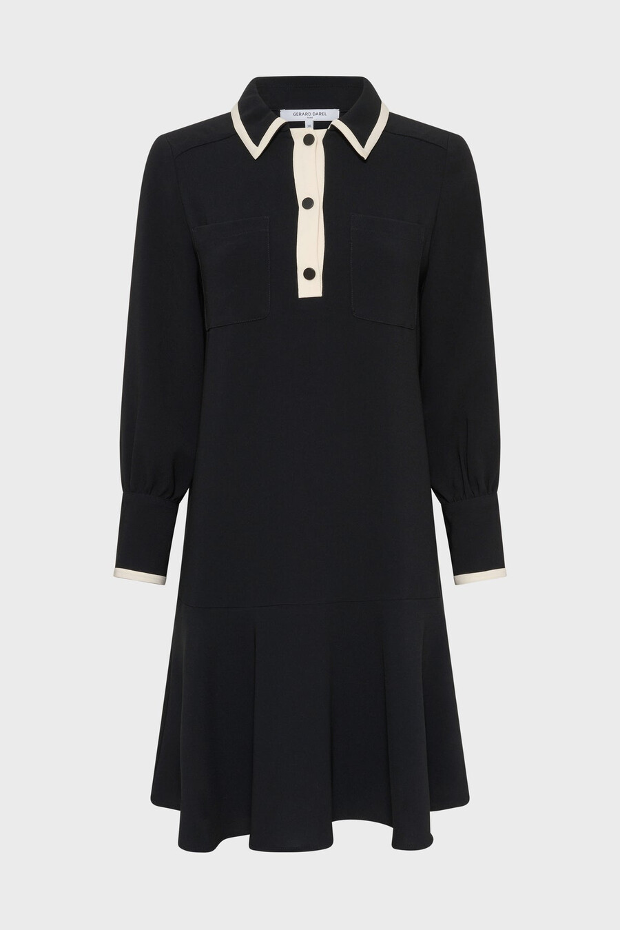 robe bicolore à col chemise - livia