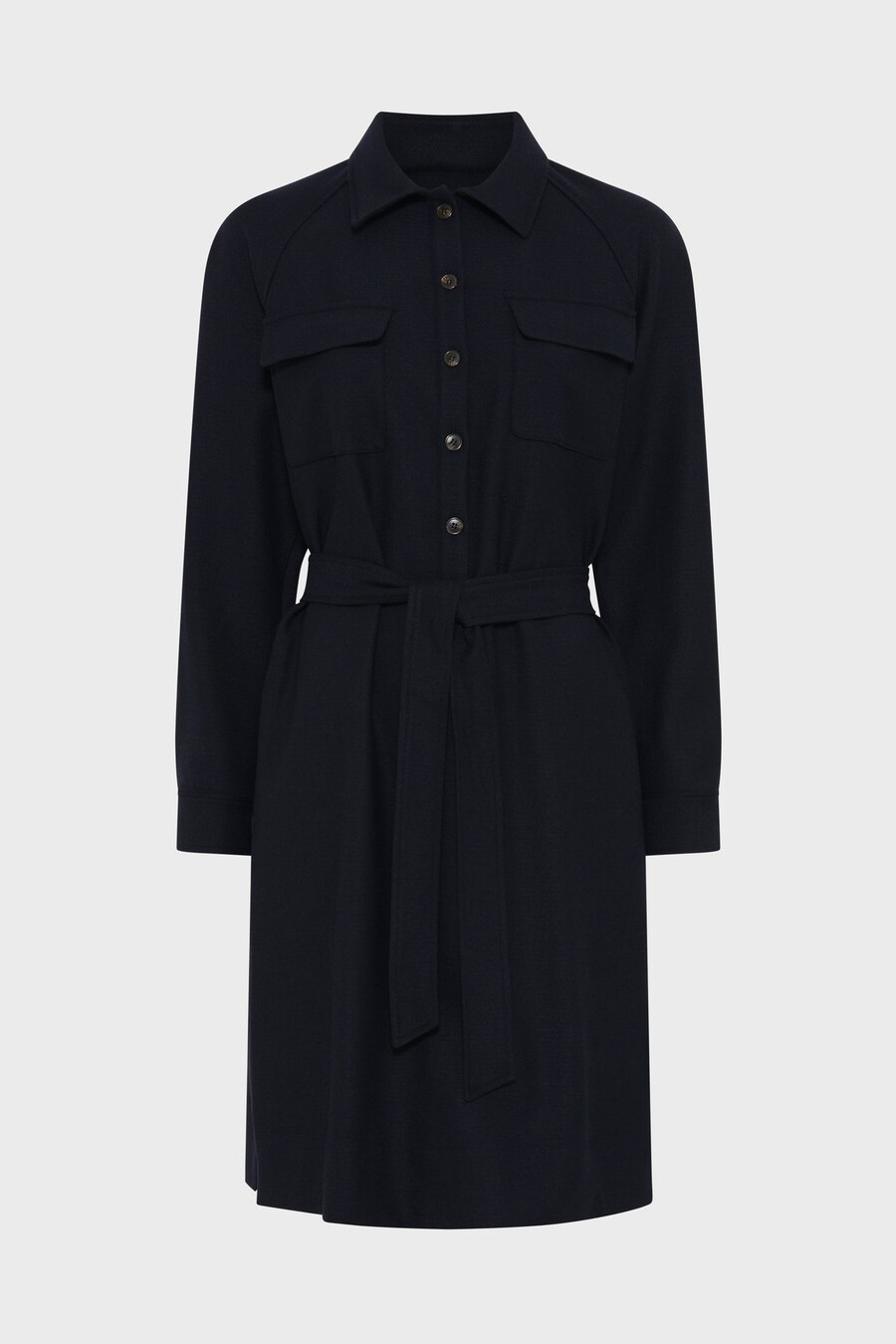 robe courte à col chemise - lea