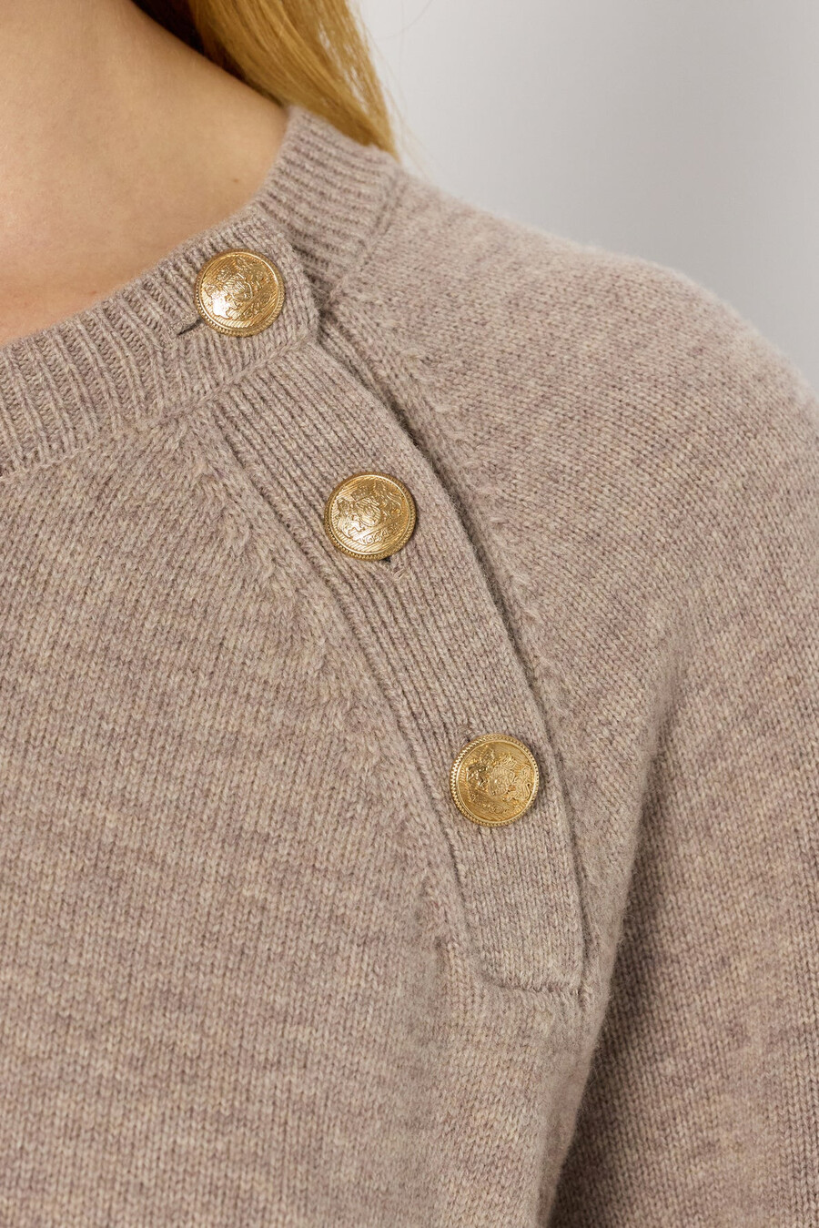 robe courte droite en laine - loma