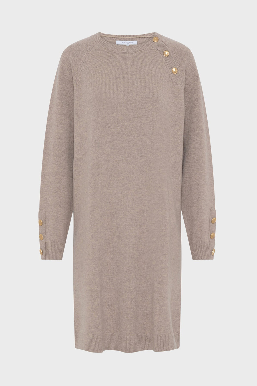 robe courte droite en laine - loma