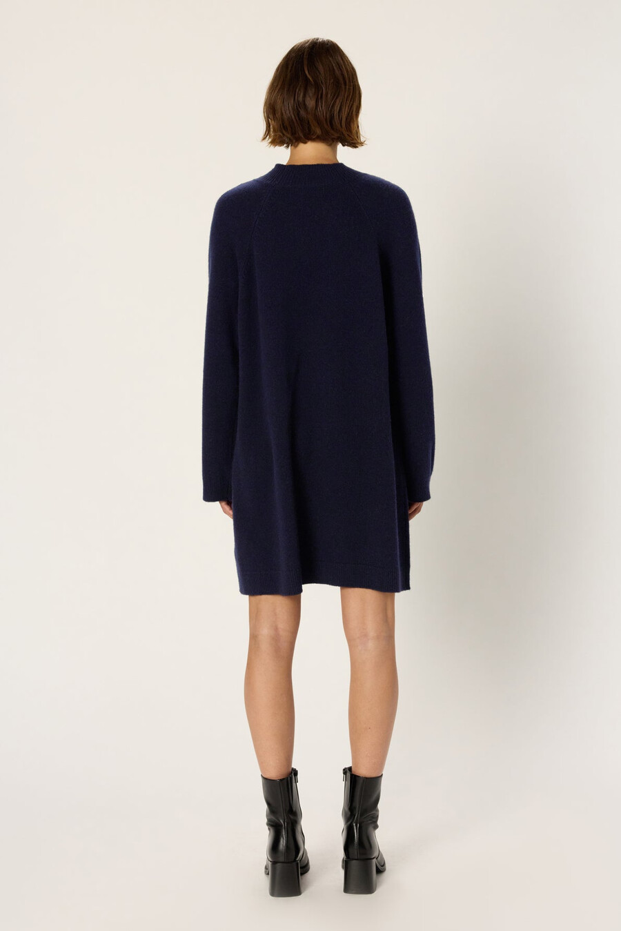 robe courte en laine et cachemire - lysan