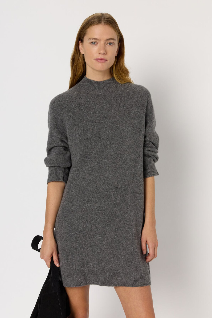 robe courte en laine et cachemire - lysan