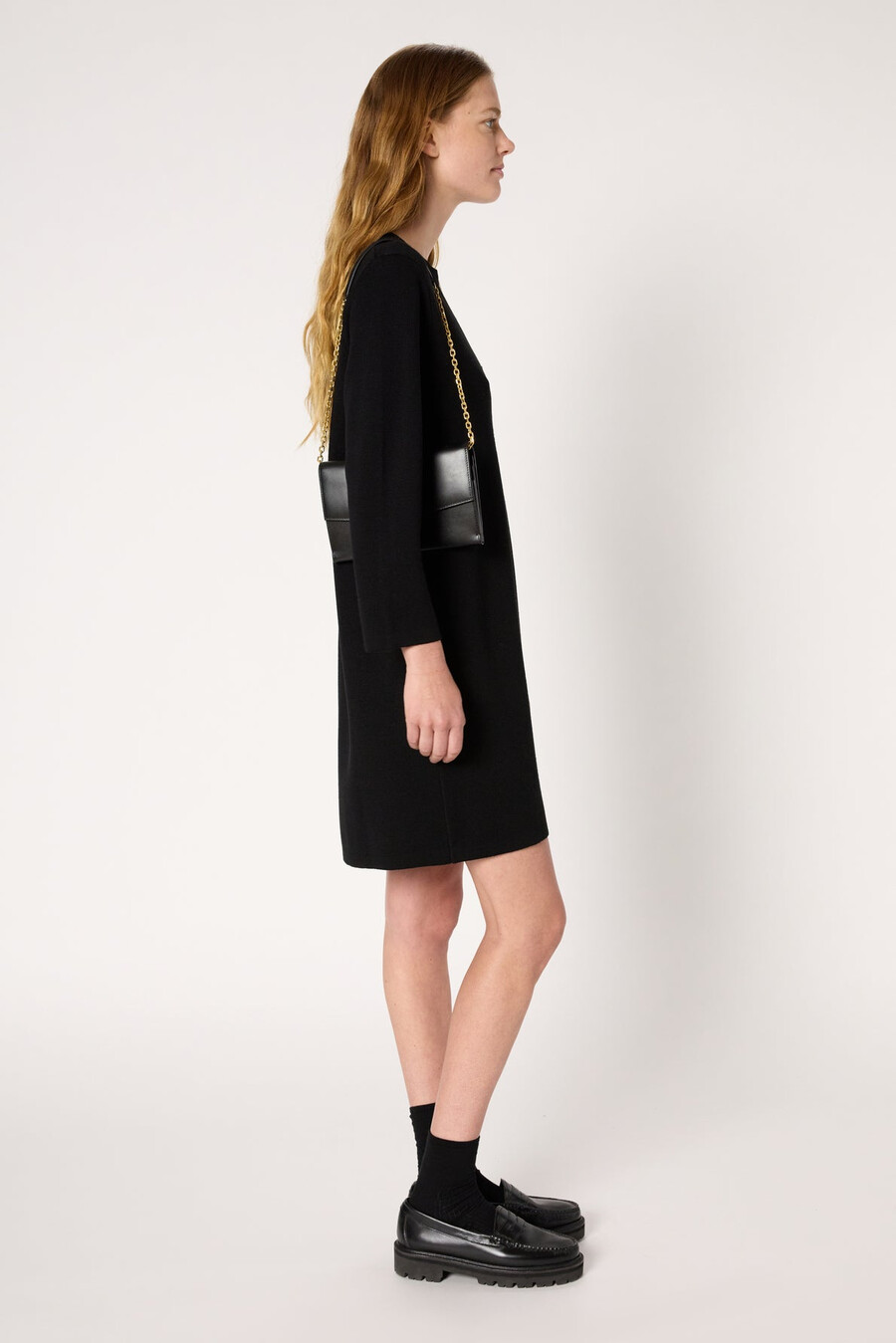 robe droite en maille milano - lilia