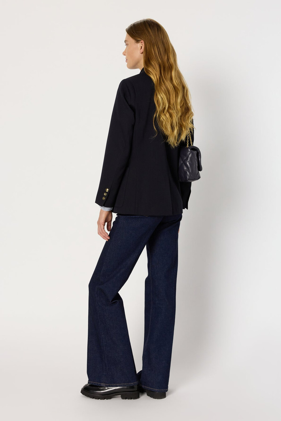 blazer croisé à boutons dorés - romilda