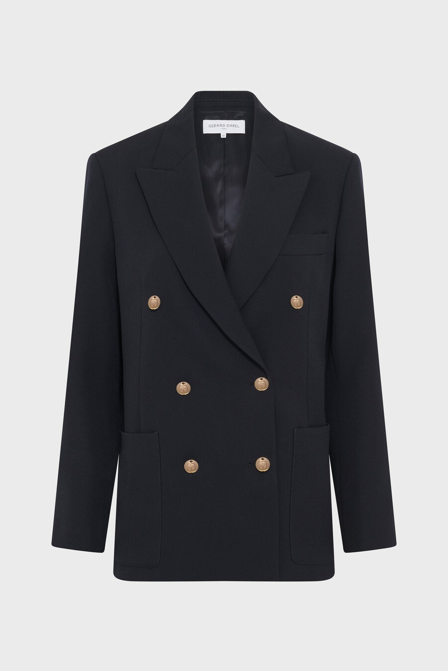 blazer croisé à boutons dorés - romilda