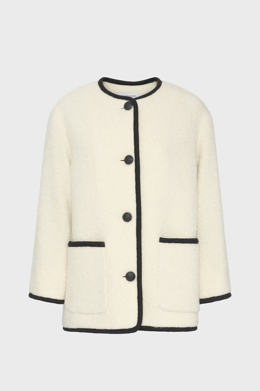 manteau en laine bicolore - mireille