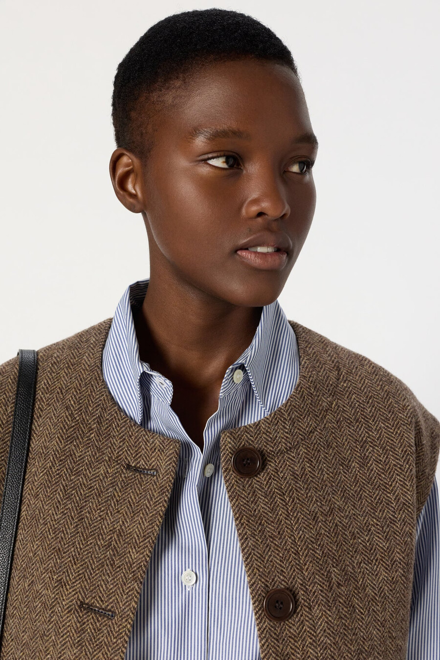 veste sans manches à chevrons - naomie