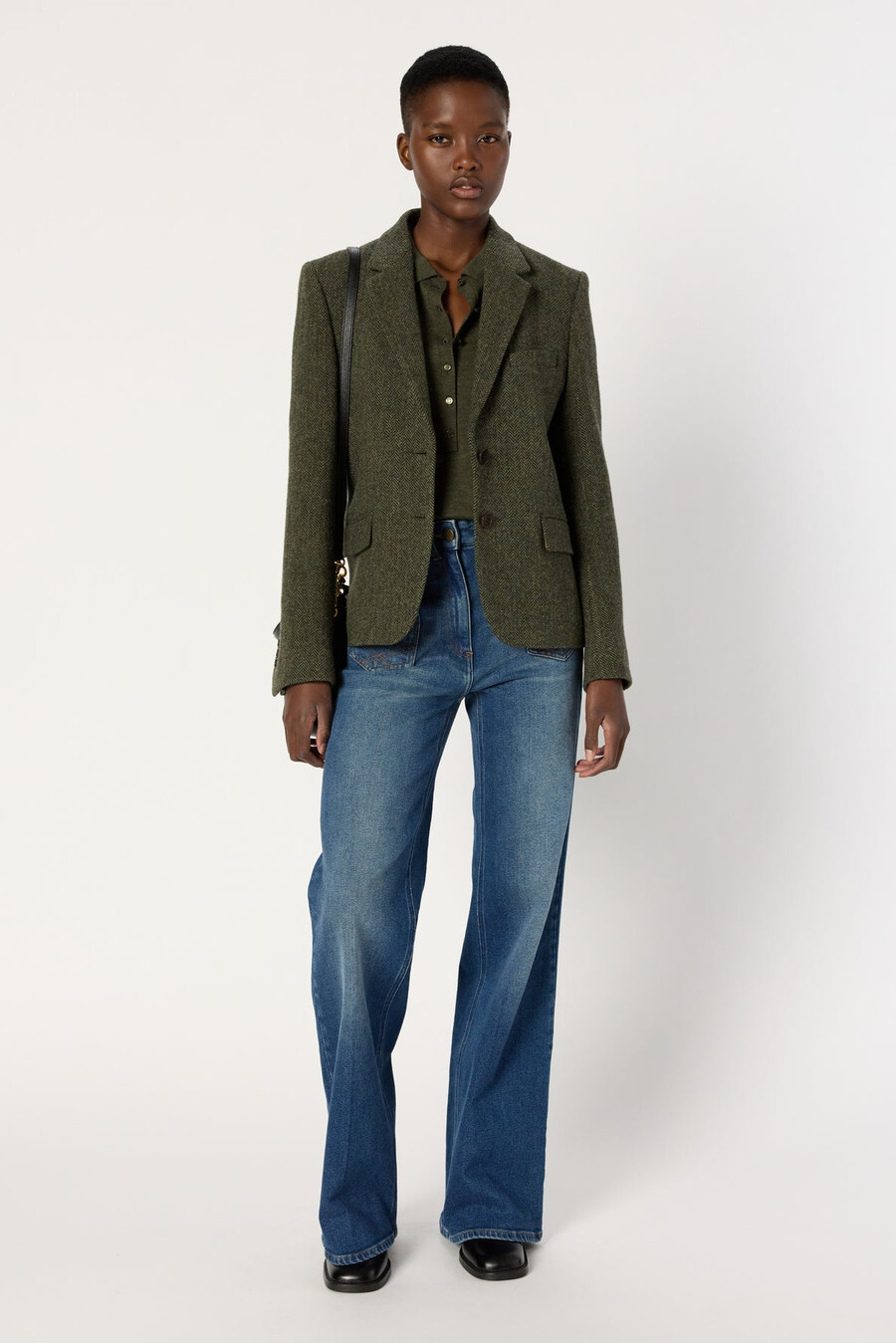 veste en laine à chevrons - noelie