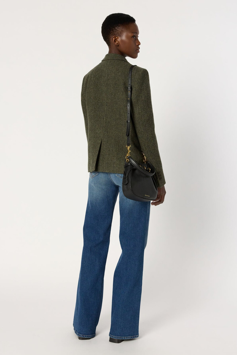 veste en laine à chevrons - noelie