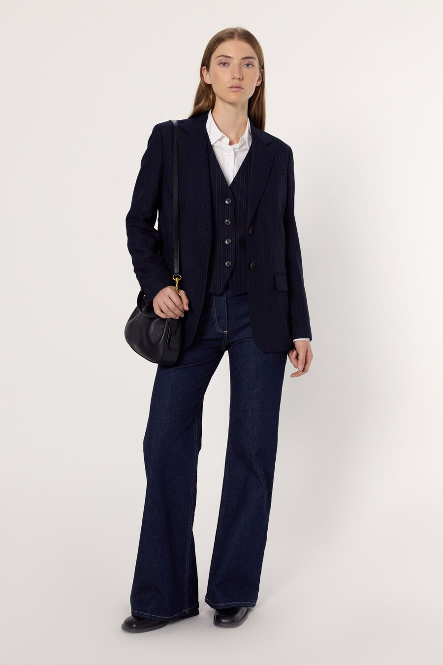 veste de costume à fines rayures - neila