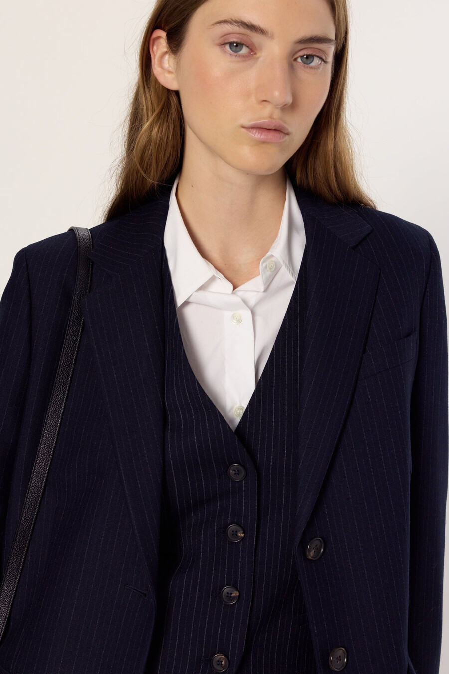 veste de costume à fines rayures - neila