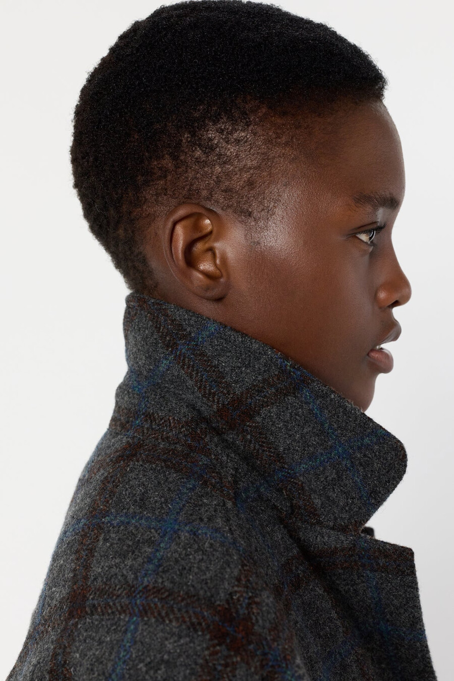 veste en laine à carreaux - nell