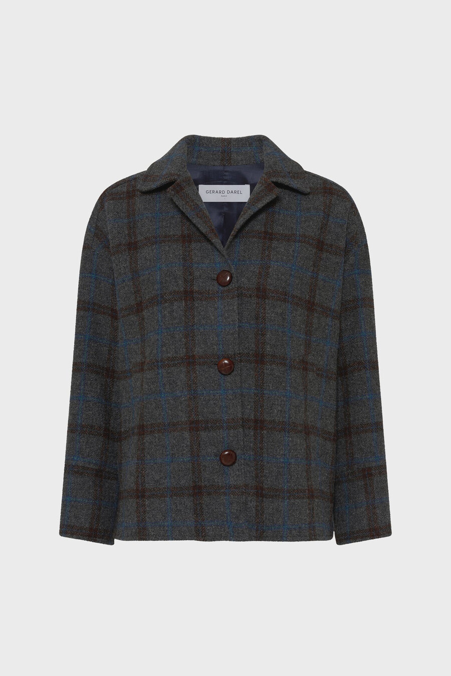 veste en laine à carreaux - nell