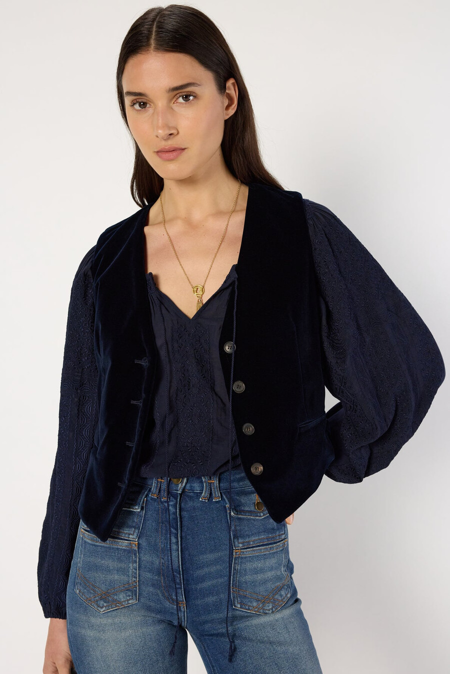 gilet de costume en velours - nais
