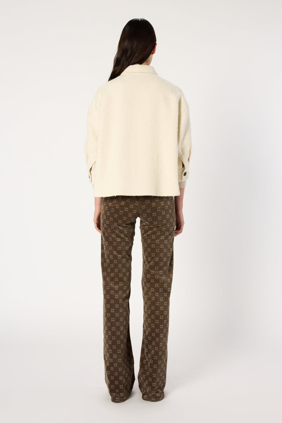 surchemise style tweed uni - ninon