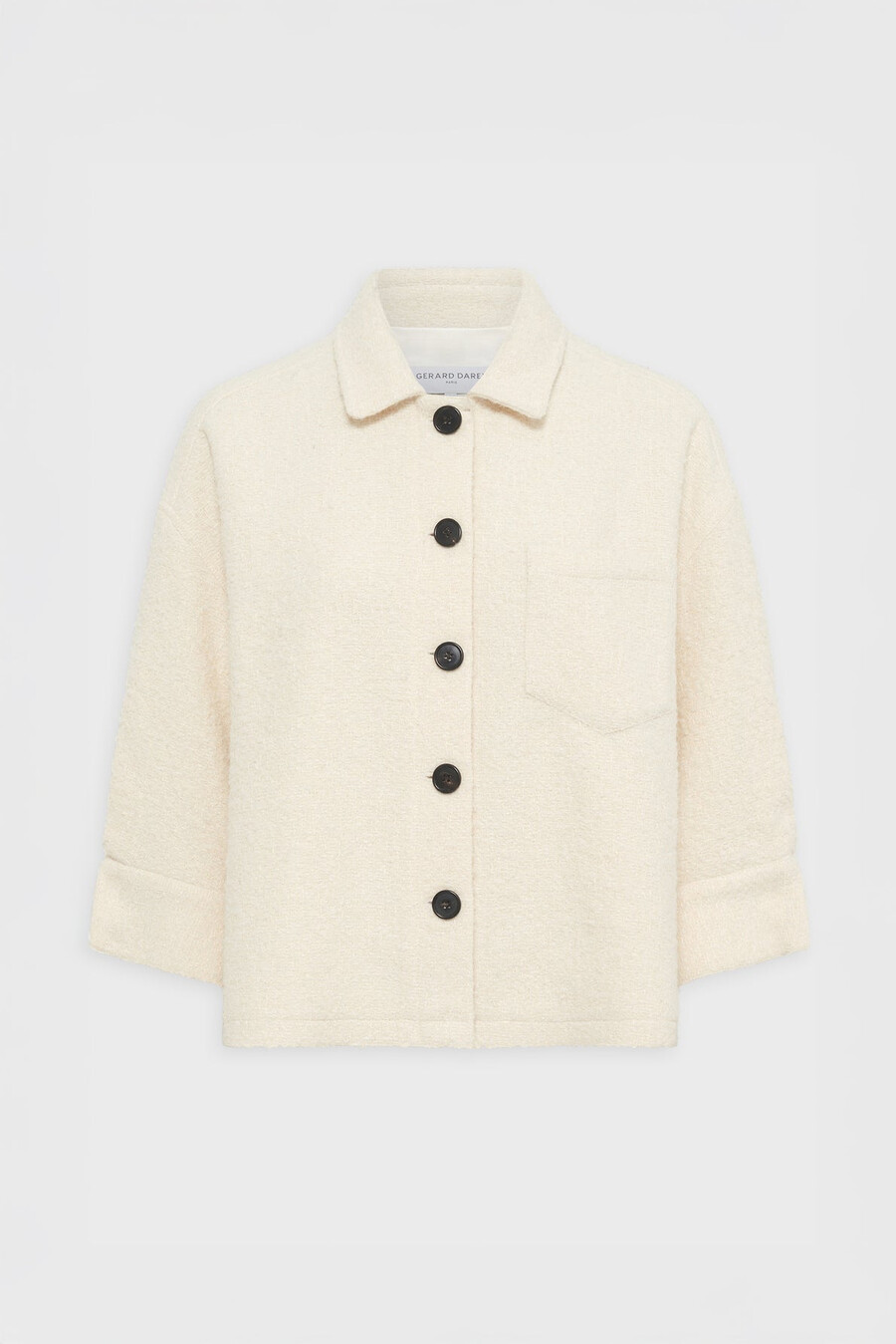 surchemise style tweed uni - ninon