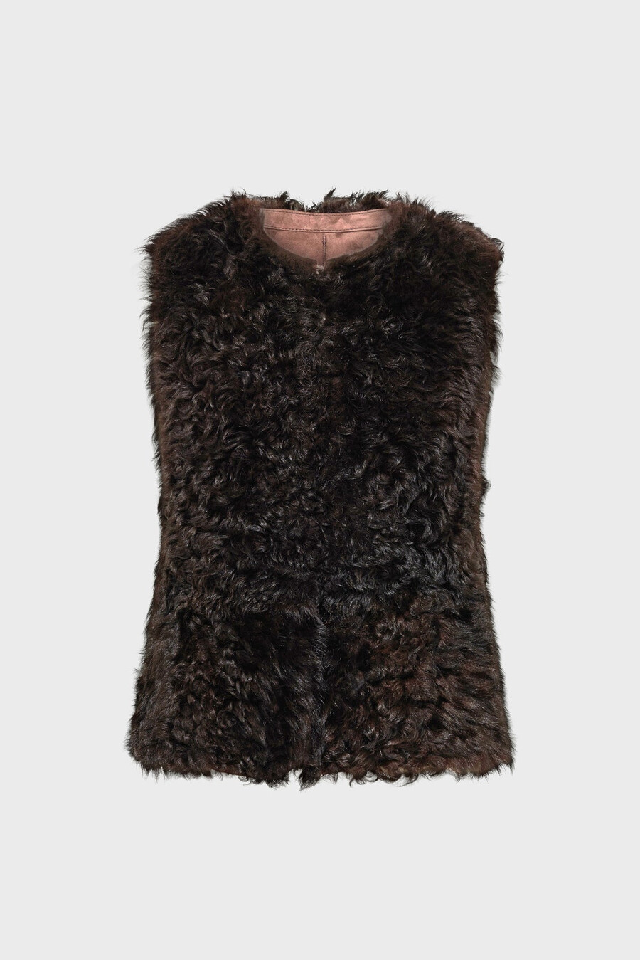 veste sans manches en peau lainée - maelle