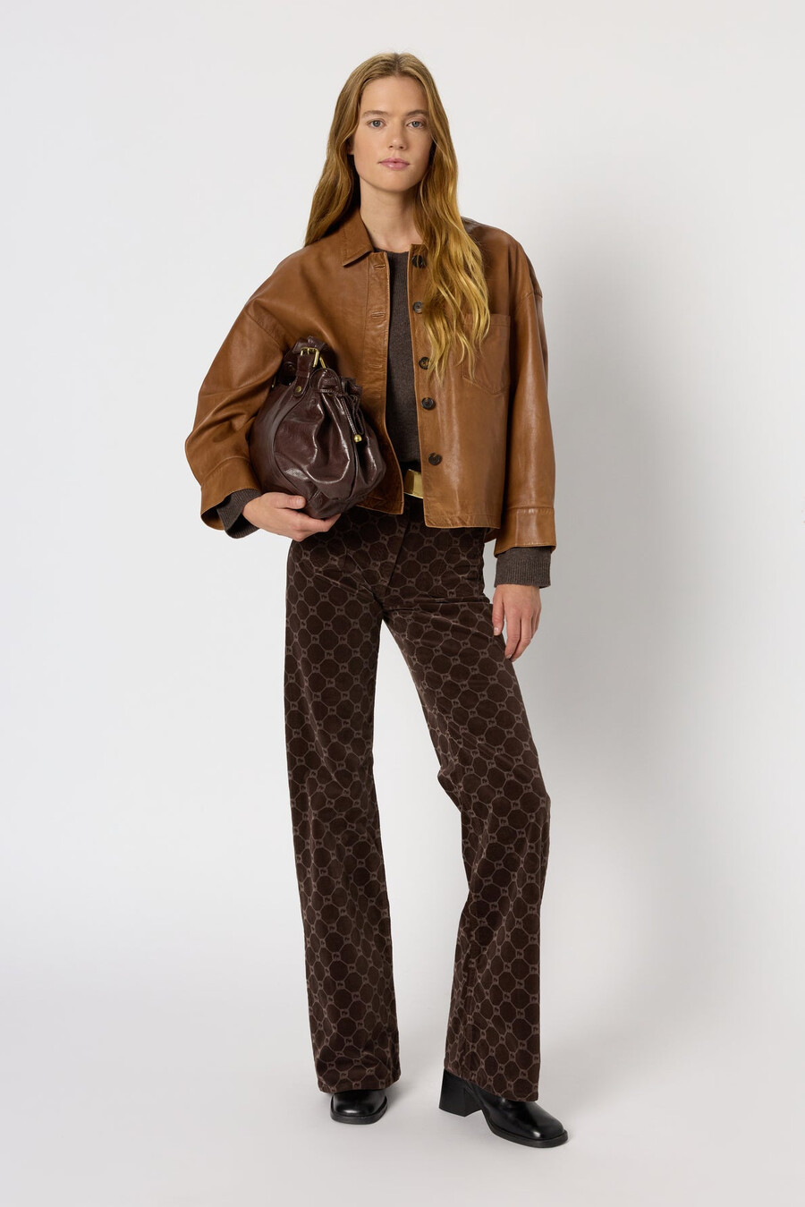 veste courte en cuir - jocya
