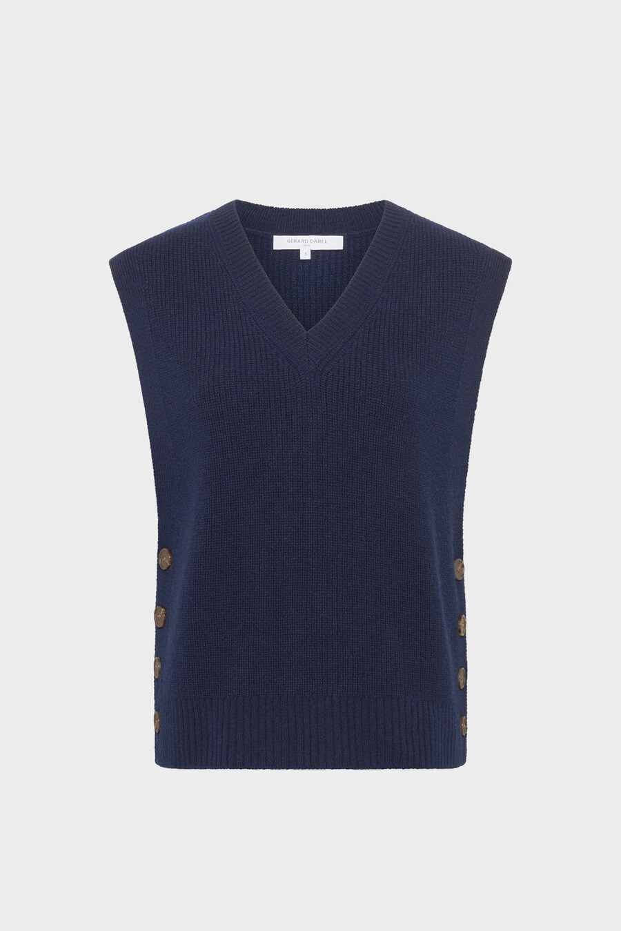 pull sans manches à col en v - evita