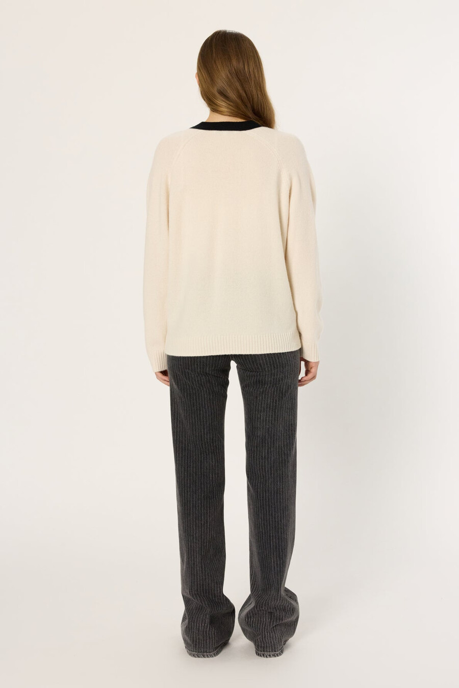 gilet en laine bicolore - ester