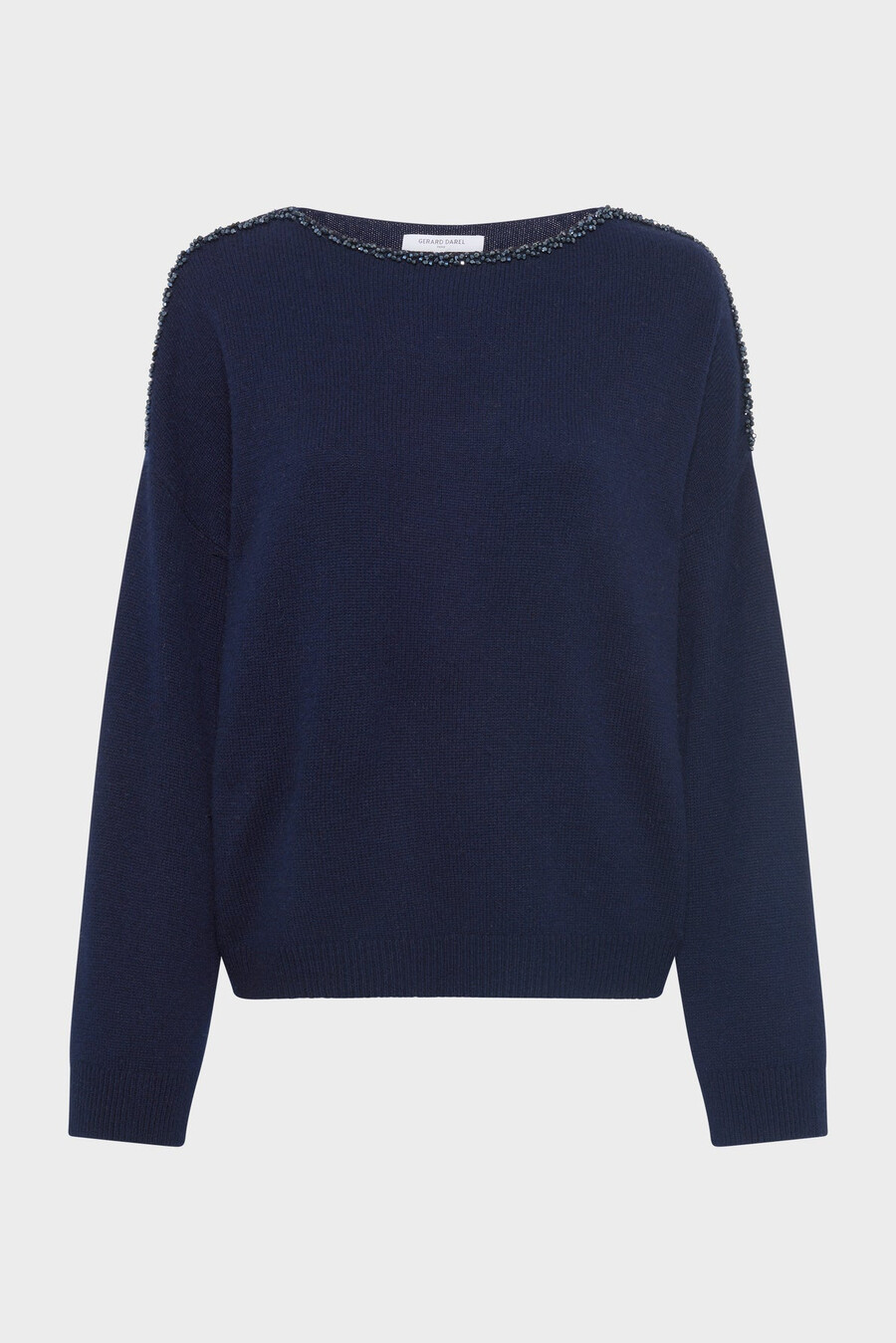 pull en laine ample orné de strass - esme