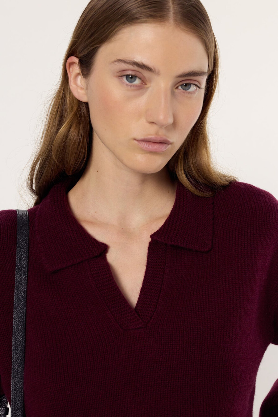pull en laine à col polo - enora