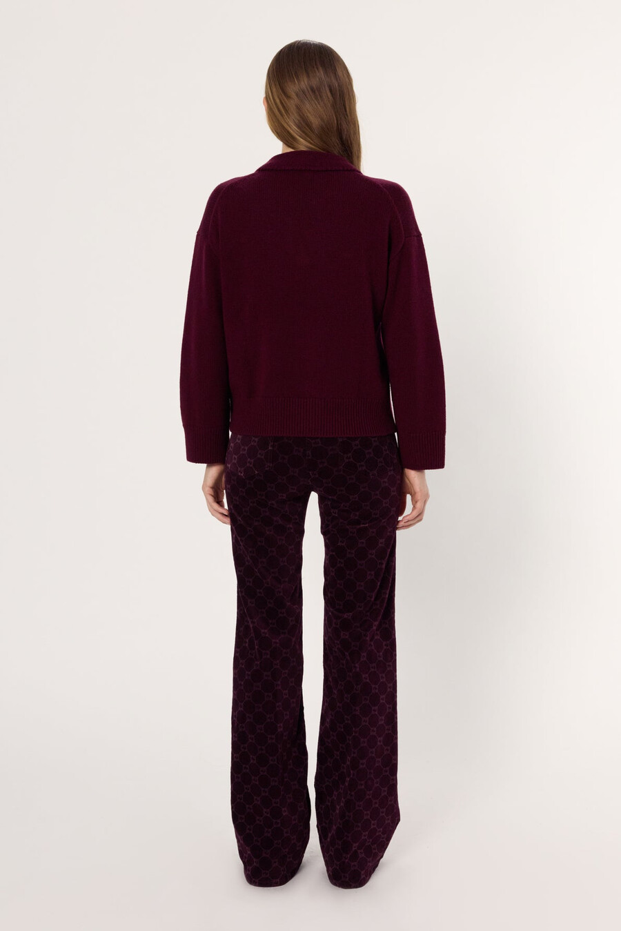 pull en laine à col polo - enora
