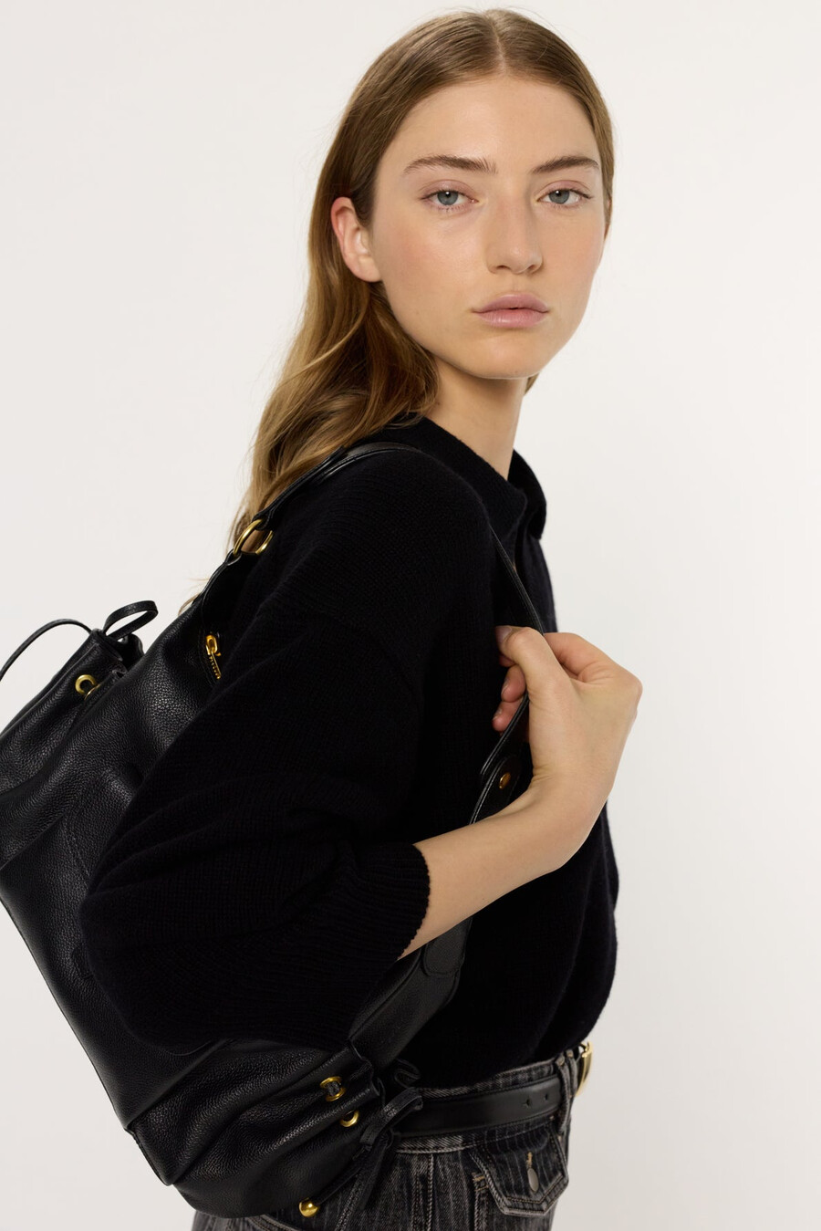 pull en laine à col polo - enora