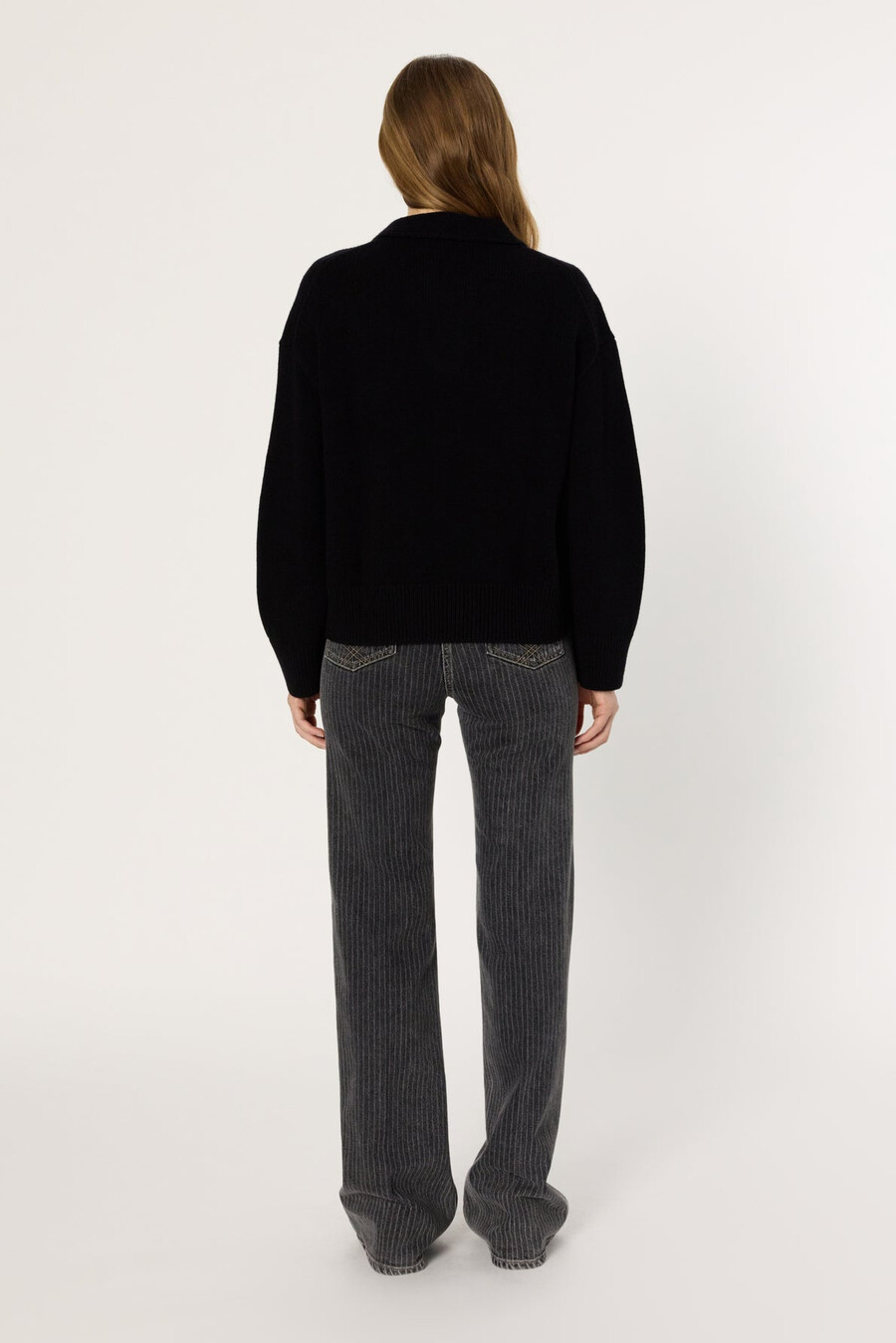 pull en laine à col polo - enora