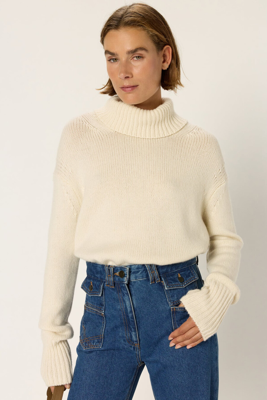 pull à col roulé en cachemire - edana